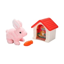 1004250 Sun-rst-pff-peluş Sevimli Tavşan Hareketli Sesli Kulubeli - Elwm-898443 1 Adet