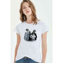 Anime Tokyo Ghoul Anteiku Baskılı Beyaz Kadın Tshirt (534816785)