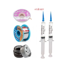 Mechanic Lehim Teli 0,3mm 40gr Havya Uc Temizleyici Flux Lehim Toplama Cp-2015 Lehim Emme Teli Seti03