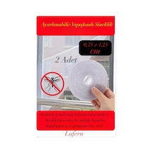 2 Adet Ayarlanabilir Sineklik Cırt Bantlı Yapışkanlı Pratik Pencere Cam Kapı 0,75 Cmx1,25 Cm 4 Mt 2 Adet Ayarlanabilir Sineklik Cırt Bantlı Yapışkanlı Pratik Pencere Cam Kapı 0,75 Cmx1,25 Cm 4 Mt