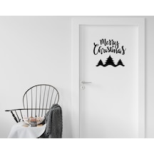 Bk Home Merry Christmas Tasarımlı Kapı Sticker-1