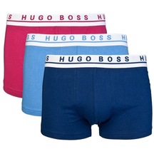 Hugo Boss Erkek 3Lü Renkli Boxer 50381120 U005571 - Renklı