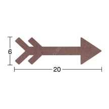 Kuyruklu Ok Ahşap Obje 18 Mm H-100