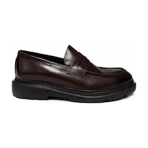 Bambi Kahve Hakiki Deri Erkek Loafer Ayakkabı E01600010703