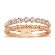 Lova Pırlanta Taşlı Ikili Şarrukin Yüzük - 1010261