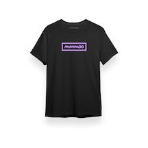 Mamamoo Logo Siyah Kısa Kol Erkek Tshirt 001