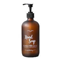 Amber Cam Sıvı Sabunluk Şişesi - 500 Ml Hand Wash Kahverengi Kahverengi