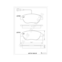 Ön Fren Balatası Opel Combo D 12 Punto Evo 1.3-1.4-1.6d Mtj 09 500-500c 1.3dmj 10 Grande Punto 1.6dmtj 09 Çift Fişli 95518218-77365468-71770012-77366530