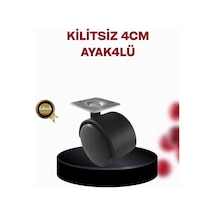 Gld-spt- 4 Cm Döner Ayak Kilitsiz 4 Adet Mobilya Ve Sehpa Ayağı
