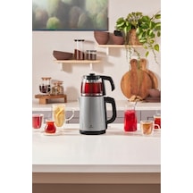 Karaca Tea Glass 2 in 1  Çelik Çay Makinesi ve Kettle
