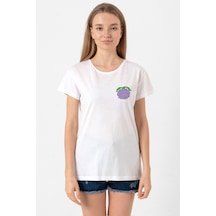 One Piece Anime Yami Yami Devil Fruit Beyaz Kadın Bisikletyaka Tshirt 001