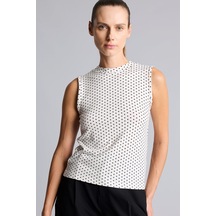 Defacto Puantiyeli Bisiklet Yaka Slim Fit Atlet I7291ax26hsbk81 Siyah-bk81