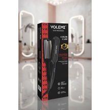Volemı V-0114 Profesyonel Saç Maşası Color Care, 5x Renk Koruma, Keratin Yağlı Seramik Kaplama Dijital Isı Ayarlı Maşa