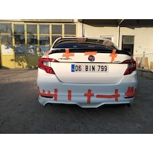 Fiat Egea Bagaj Üstü Spoyler Spoiler Fiber Boyasız