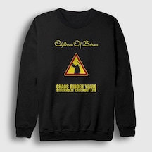Presmono Unisex Chaos Children Of Bodom Sweatshirt Siyah