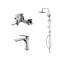 Newarc Slim Lavabo,banyo Bataryası,duş Ünitesi Set 6998
