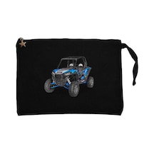 Polaris RZR Atv Siyah Clutch Astarlı Cüzdan / El Çantası Siyah