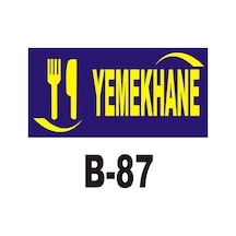 Iş Güvenliği Pvc Dekota Uyarı - Ikaz Levhası Yemekhane Yazılı (262101545)