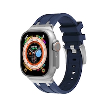 Mobilteam Watch 7 45mm Uyumlu Krd-89 Uyumlu Kordon-lacivert