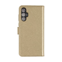 Tecno Spark 8 Pro Trend S Plus Kapaklı Kılıf - Gold Altın