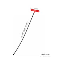 72 Cm 10 Mm Çap Levye Uçlu Kobra Boyasız Göçük Düzeltme Çubuk Seti, Pdr Çubuk - S13-02