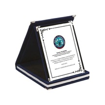 Kişiye Özel Plaket - Kişiye Özel Kadife Plaket - Lacivert Plaket - Büyük Boy Plaket 16 X 21 Altın