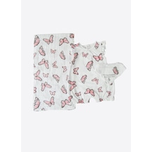 Kitikate Organik Butterfly 3'lü Set Beyaz Beyaz