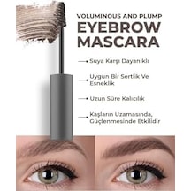 Suya Dayanıklı Kalıcı Etki Yoğun Pigmentli Kahverengi Kaş Sabitleyici Maskara - Eyebrow Mascara 802 0