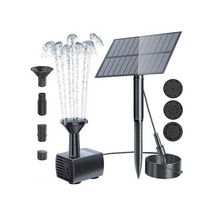 Pazly Yüksek Verimli Mufunye Güneş Çeşmesi, Ayarlanabilir Açılı, Dayanıklı Su Pompası, Çoklu Fıskiye Nozullu