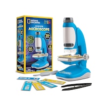 Çocuklar İçin National Geographic Junior Mikroskopu - Kit 250 Kata Kadar Büyütme Elde Taşınabilir Mini Ataşman İ