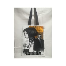 Owl Bag Leon - The Profesional Desenli Tasarım Kumaş Omuz Çantası Beyaz Hardal Siyah