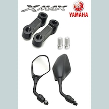 Xmax Techmax Ironmax 2018-2024 Ayna Ve Ayna Uzatma Yükseltme Adaptör Seti Siyah