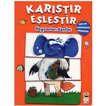 +3 Yaş Karıştır Eşleştir-Hayvanları Keşfet Sincap Kitap