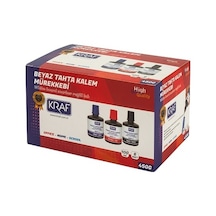 KRAF TAHTA KALEMİ MÜREKKEBİ SİYAH 100 ML 6 LI PAKET