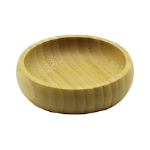 Tekli - Mini 8.5cm Ahşap Bambu Çerezlik - Lokumluk Kase Bx40 Renkli