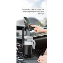 Ulzyvf Ayarlanabilir Telefon Ve Bardak Tutucu, Araba İçin 2'si 1 Arada