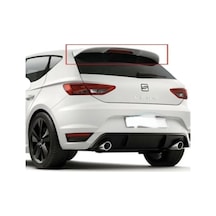 Seat Leon 2013+ Arka Spoiler Plastik Boyalı Beyaz Bagaj Üstü Spoiler Arka Üst Spoiler