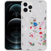 Subutu Apple Uyumlu iPhone 12 Pro Desenli Sert Silikon Sbt Mumila Kılıf-white Rabbit White Rabbit