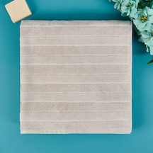 Soft Kadife Banyo Havlusu - Gri - 70x140 Cm Renkli