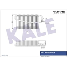 KALE 350130 EVAPORATÖR MERCEDES BENZ CLK
