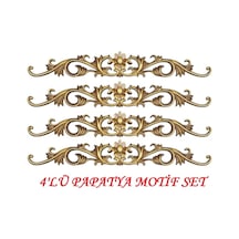 Süper Set 4'lü Motif 10 65 Cm Kahve Eskitme Rengi Dgm-34