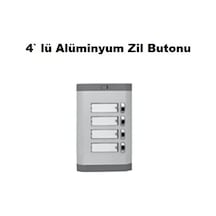4 Lü Alüminyum Zil Butonu