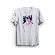 Stoned&Fame Stray Kids Baskılı Unisex T-shirt - K-pop Hayranlarına Özel Beyaz