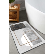 Grasva Gri 60x100 Cm Banyo Paspası Djt Renkli