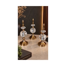 Kristal Detaylı Metal Gövdeli Dekoratif Aksesuar Bronz 62503692