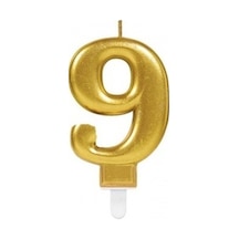 9 Rakam Mum Gold  Renk