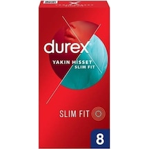 Durex Prezervatif Yakın Hisset Ekstra Kayganlaştırıcı Ve İnce Standart Fit 8 Li