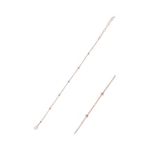 Gümüş Rose Top Top Bileklik