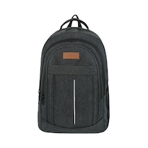 Çok Amaçlı Laptop Dizüstü Bilgisayar Bölmeli Sırt Çantası Siyah Çok Renkli