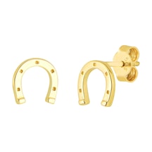 Goldkupe 14 Ayar Altın Nal Küpe 0,97 Gr-2120